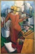 Le violoniste et la paysanne au fiche jaune (André Mare) - Muzeo.com