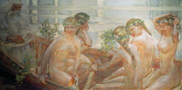 Le voyage de Väinämöinen (Akseli Gallen-Kallela) - Muzeo.com