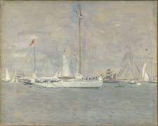 Le yacht Néreus en rade de Cowes, île de Wight (Paul César Helleu) - Muzeo.com