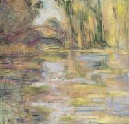 L'étang aux nénuphars : Le pont (Claude Monet) - Muzeo.com