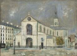 L'Église de Clignancourt (Maurice Utrillo) - Muzeo.com