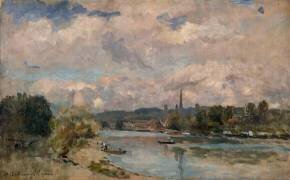 L'île Lacroix à Rouen (Albert Lebourg) - Muzeo.com