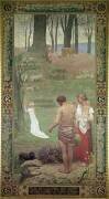 L'enfance de Sainte Geneviève (Pierre Puvis de Chavannes) - Muzeo.com