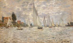 Les Barques. Régates à Argenteuil (Claude Monet) - Muzeo.com