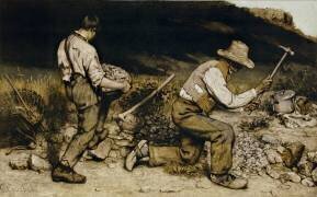 Les Casseurs de pierre (Gustave Courbet) - Muzeo.com