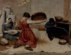 Les Cribleuses de blé (Gustave Courbet) - Muzeo.com