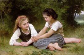 Les cueilleurs de noix (William Bouguereau) - Muzeo.com