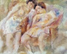 Les deux dormeurs (Jules Pascin) - Muzeo.com