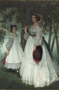 Les deux soeurs ; dit aussi Portraits dans un parc (James Tissot) - Muzeo.com