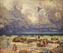 Les enfants sur la plage (William Samuel Horton) - Muzeo.com