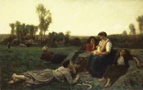 Les faucheurs au repos (Jules Breton) - Muzeo.com
