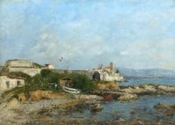 Les fortifications d'Antibes (Eugène Boudin) - Muzeo.com