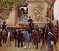 Les funérailles de Victor Hugo, Place de l'Etoile (1er juin 1885) (Jean Béraud) - Muzeo.com