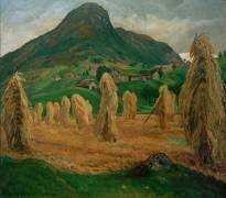 Les gerbes de blé (Nikolai Astrup) - Muzeo.com