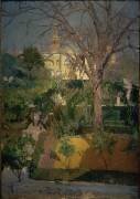 Les jardins de l’Alcazar de Séville en hiver (Joaquin Sorolla y Bastida) - Muzeo.com