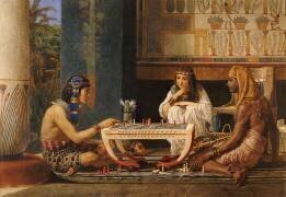 Les Joueurs d'échecs égyptiens (Lawrence Alma-Tadema) - Muzeo.com
