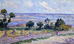 Les meules de foin au bord de la mer (Maximilien Luce) - Muzeo.com
