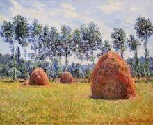 Les meules de foin à Giverny (Claude Monet) - Muzeo.com
