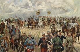 Les monarques alliés avec leurs commandants pendant la 1ère guerre mondiale (Ludwig Koch) - Muzeo.com