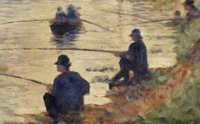Les pêcheurs à la ligne, étude pour le Grande Jatte (Georges Seurat) - Muzeo.com