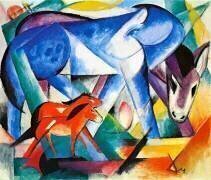 Les premiers animaux (Franz Marc) - Muzeo.com