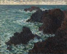 Les rochers de Belle-Île, la côte sauvage (Claude Monet) - Muzeo.com