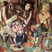 Les Trois à table (Pavel Filonov) - Muzeo.com