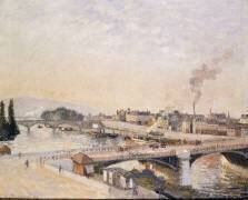 Lever de soleil sur Rouen (Camille Pissarro) - Muzeo.com