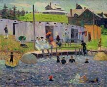 L'heure du bain de Chester (William James Glackens) - Muzeo.com