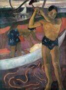 L'homme a la hache (Paul Gauguin) - Muzeo.com