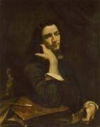 L'homme à la ceinture de cuir, portrait de l'artiste (Gustave Courbet) - Muzeo.com