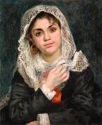 Lise dans un châle blanc (Auguste Renoir) - Muzeo.com