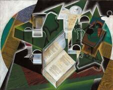 Livre, Pipe et Verres (Juan Gris) - Muzeo.com