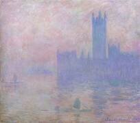 Londres, le Parlement, les tours de Westminter (Claude Monet) - Muzeo.com