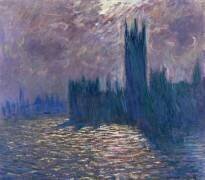 Londres, Le Parlement, Reflets sur la Tamise (Claude Monet) - Muzeo.com