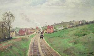 Lordship Lane Station, Dulwich, 1871 (Camille Pissarro) - Muzeo.com