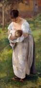 Louise Cattel, nourrice (Alfred Roll) - Muzeo.com
