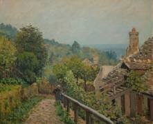 Louveciennes. Sentier de la Mi-Côte dit autrefois Hauteurs de Marly (Alfred Sisley) - Muzeo.com