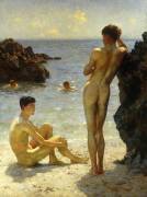 Lovers of the Sun (Henry Scott Tuke) - Muzeo.com