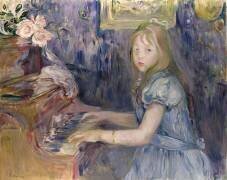 Lucie Léon au Piano (Berthe Morisot) - Muzeo.com