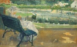 Lydia assise sur un porche (Mary Cassatt) - Muzeo.com