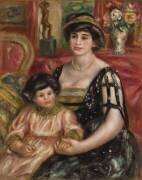 Madame Josse Bernheim-Jeune et son fils Henry (Auguste Renoir) - Muzeo.com