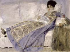 Madame Monet sur un canapé (Auguste Renoir) - Muzeo.com