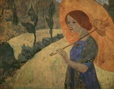 Madame Serusier avec une ombrelle (Paul Serusier) - Muzeo.com