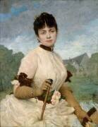 Madame Toulmouche, femme du peintre (Jules Elie Delaunay) - Muzeo.com