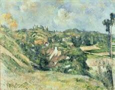 Maisons à Valhermeil vues en direction d'Auvers-sur-Oise (Paul Cézanne) - Muzeo.com