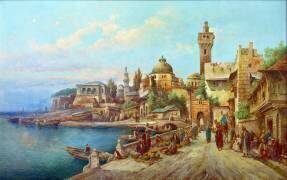 Marché de la veille de l'Orient (August von Siegen) - Muzeo.com