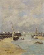 Marée basse à Trouville (Eugène Boudin) - Muzeo.com