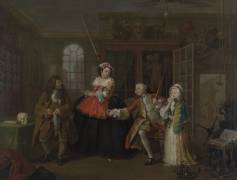 Mariage à la Mode : Chez le charlatan (William Hogarth) - Muzeo.com