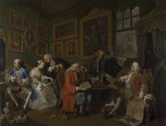 Mariage à la Mode : Le Contrat de mariage (William Hogarth) - Muzeo.com